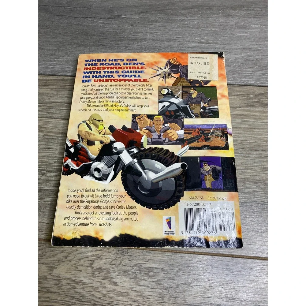 Full Throttle Official Player's Guide Jo Ashburn LucasArts PC Game Strategy Book